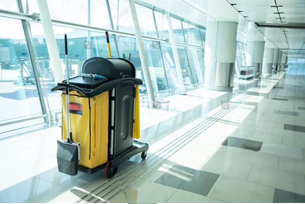 cleaning utilities in a commercial space